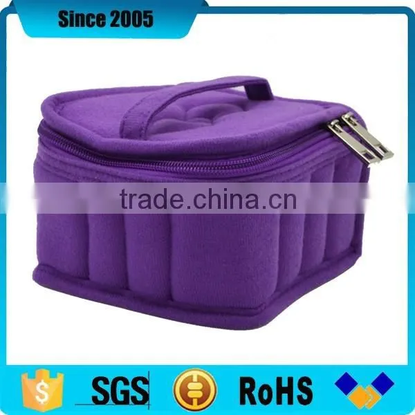 Neoprene Essential Oil Zipper Case With Compartments and Handle photo-2
