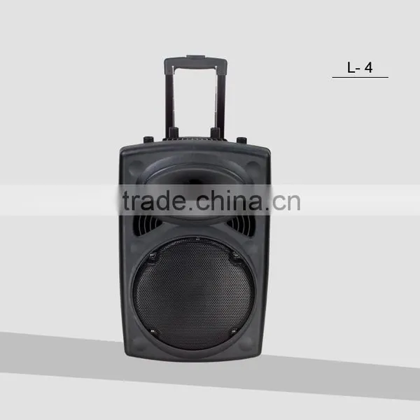 Hoxen 12inch Portable Trolley Plastic Speakers With Bluetooth L-4 photo-2