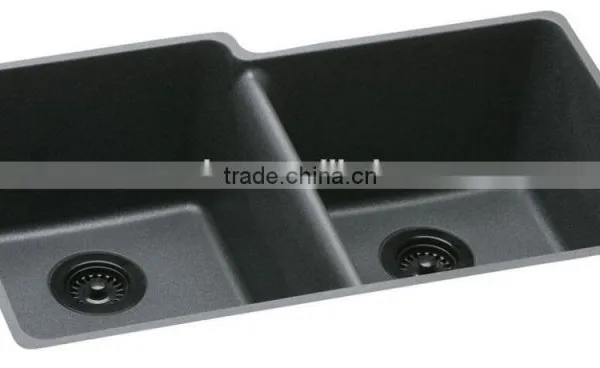 High Back Kitchen Sink / Acrylic Stone Kitchen Sink,artificial Stone Double Kitchen Sink ,resin Stone Sink photo-4