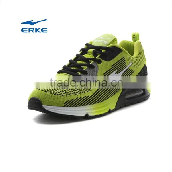 ERKE Knitted Breathable Mesh Upper Brand Mens Sports Shoes With Air Cushion photo-2