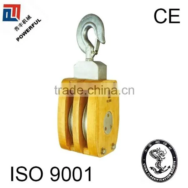 WITH SHACKLE JIS EYE TYPE TRIPLE WOODEN PULLEY photo-5