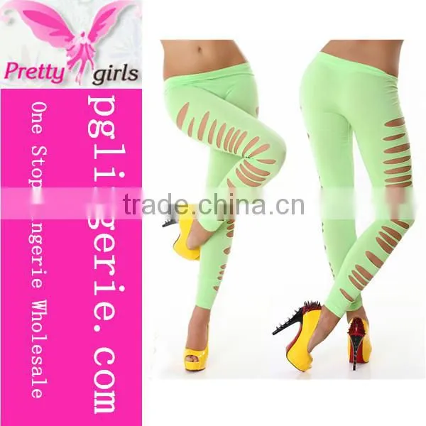 Wholesale Woman Mature Fashion Hollow Out Sexy Long Leggings photo-2