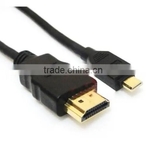 1.5M 4.5FT Gold Plated HDMI to Micro HDMI Type A to Type D Cable For HD 1080P HD-SDI and HDMI CCTV Camera DVRs