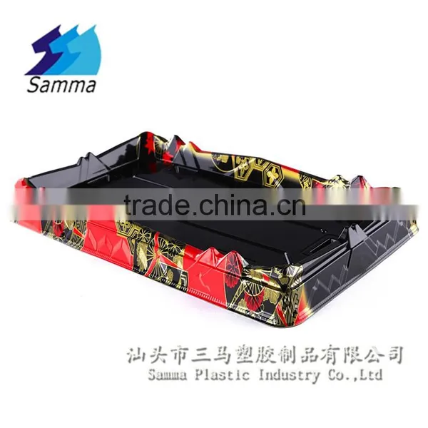 KW-0012FG-R Restangular Disposable Plastic Sushi Box photo-3
