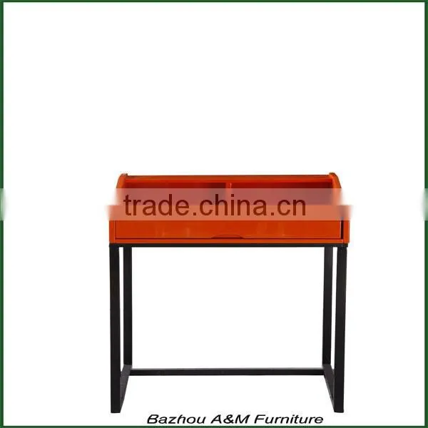 E1 MDFin High Gloss Green Metal Computer Desk photo-3