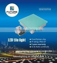 Shenzhen Factory Price3 Years Warranty Epistar DC12/24V 300*300 Outdoor Led Light Tile Brick Glass With Led photo-2