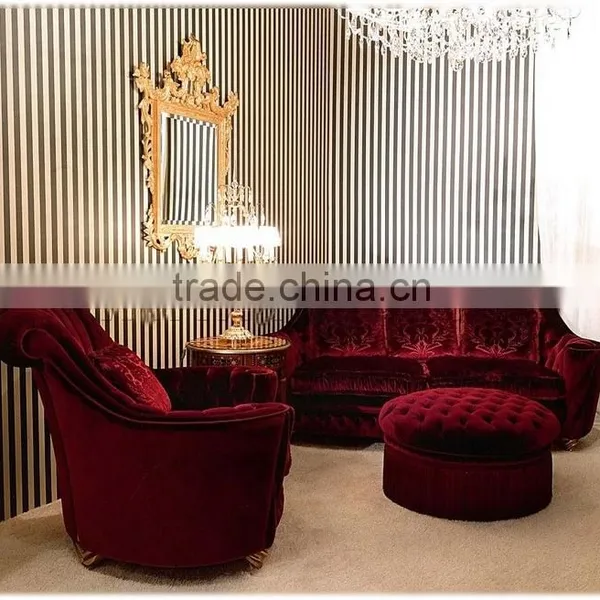 antique reproduction furniture wholesale red velvet sofa