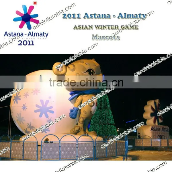 2011 Astana - Almaty ASIAN WINTER GAME Inflatable Mascot Snow Leopard