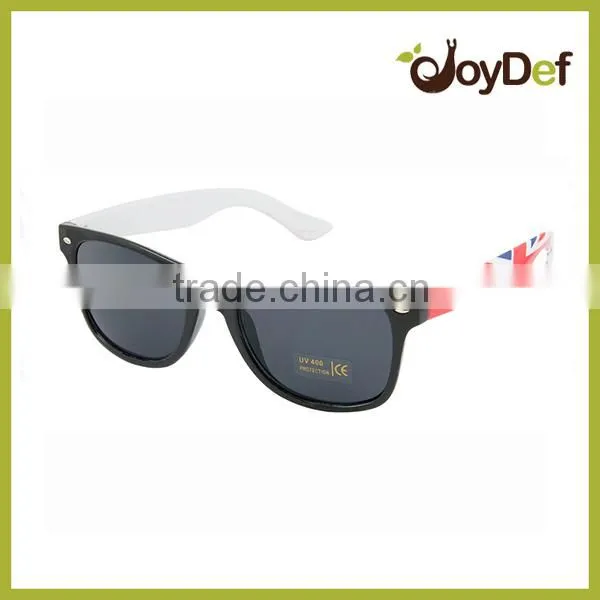 Custom Logo Two Tone Frame Sunglasses Flag Frame Sunglasses With Dark Lens Outdoor Sunglasses