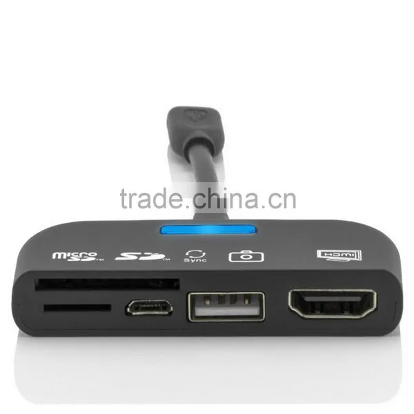 Multi-functional MHL Adapter With OTG Card Reader Function For Android Smart Phones photo-3
