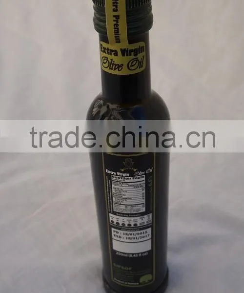 Cold Pressed Extra Virgin Olive Oil. A'Quality Olive Oil. 100% Extra Virgin Olive Oil. European Food Glass Bottle. 250ml. photo-3