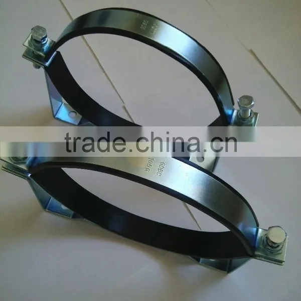 Galvanized Rubber Saddle Pipe Steel Clamp photo-3