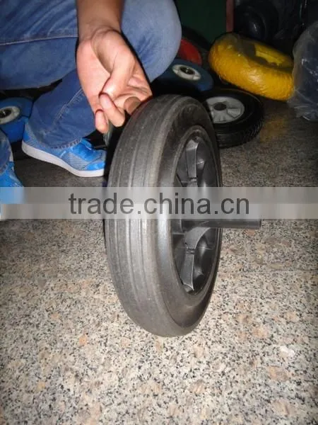 12 Inch Solid Rubber Powder Wheel/dustbin Wheel 12x2