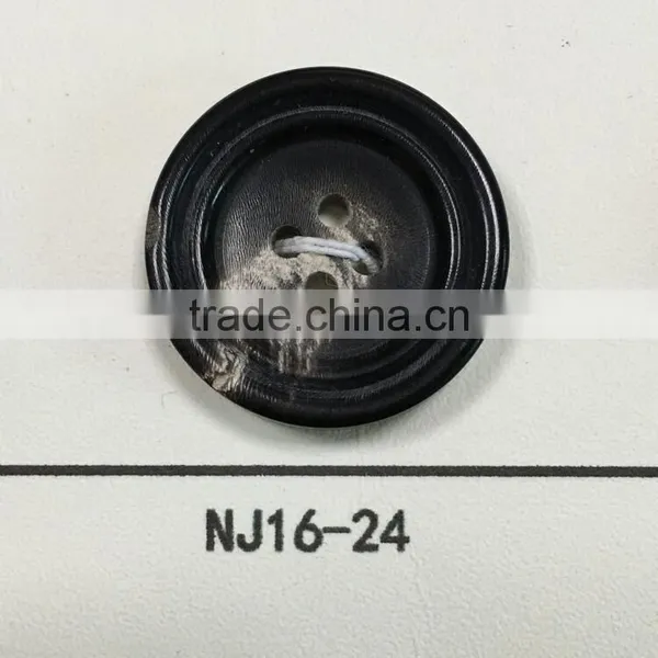 NJ16-24 Real Natural Buffalo Horn Buttons