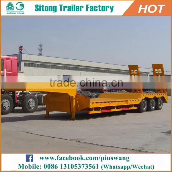Competitive Price Truck Trailer 100 Ton 120 Tons Heavy Duty Low Bed Trailer For Sale photo-2
