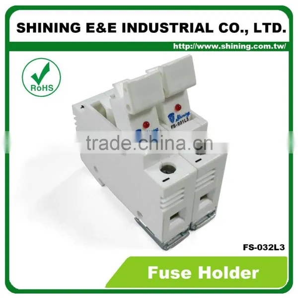 FS-032L3 Embedded Indicator 600V 32A 1 Pole RT18-32 Ceramic Fuse Holder photo-2