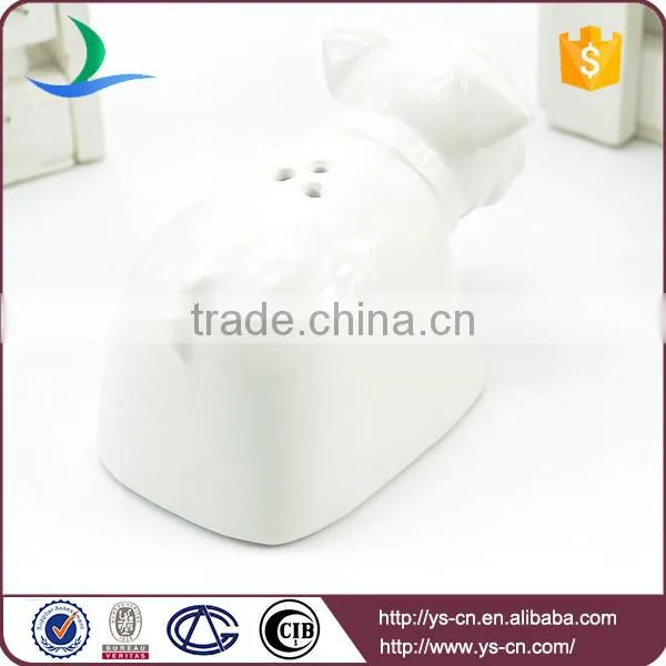YSpp0010 Lovely Dog White Ceramic Salt and Pepper Shaker for Gifts photo-6