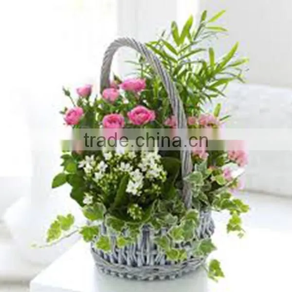 HOT 100%Handmade Natural Flower Girl Basket