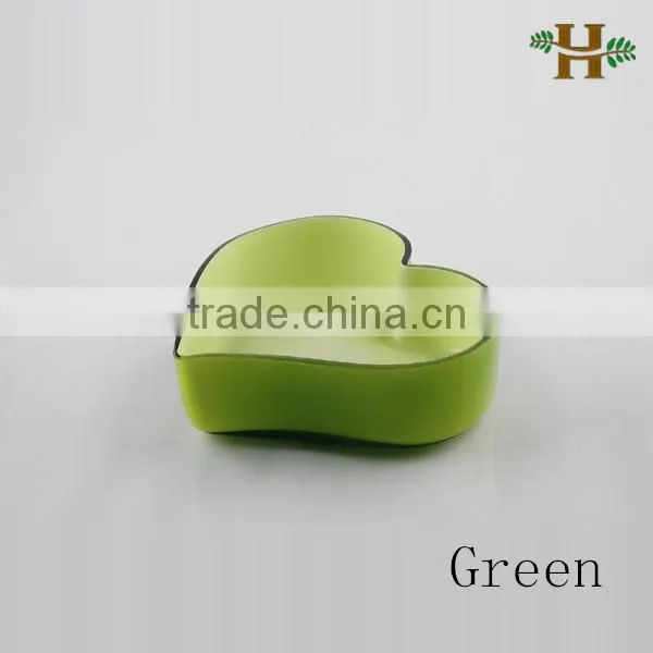 Handmade Heart Shaped Cylinder Glass Vase, Colored Small Unique Wedding Use Vase photo-3