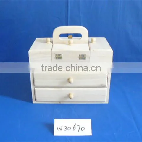 Handmade Feature Lightweight Wood Box With Handle Wooden Christmas Gift Box Wholesale photo-4