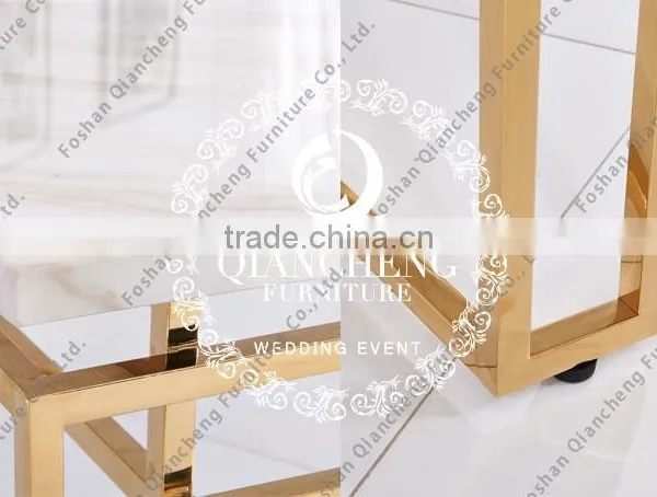 Simple Design 201 Golden Stainless Steel Rectangle Coffee Table photo-4