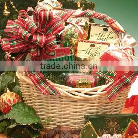 Spilt Willow With Plastic Lining Gift Basket Decorations photo-6