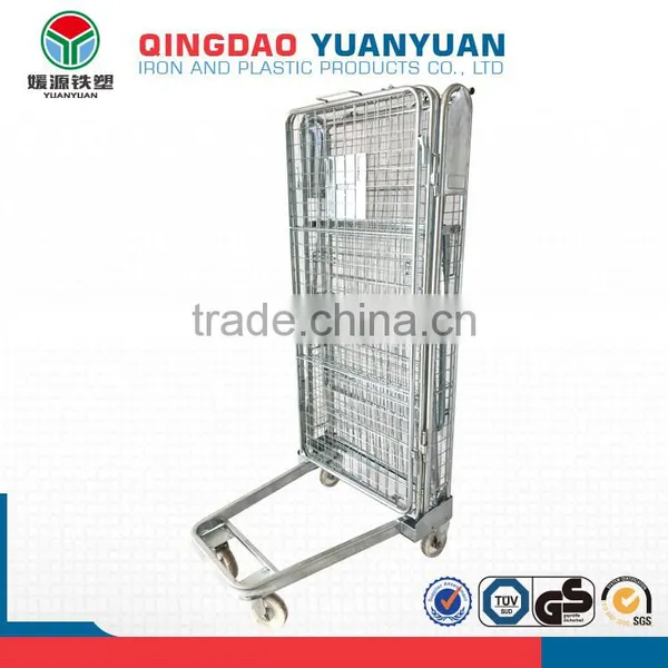 Logistics Security Roll Logistics Pallet Container Trolley Wire Mesh Storage Metal Cage photo-3