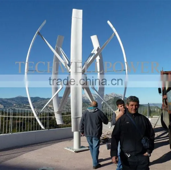 3kw/5kw Maglev Vertical Axis Wind Mill