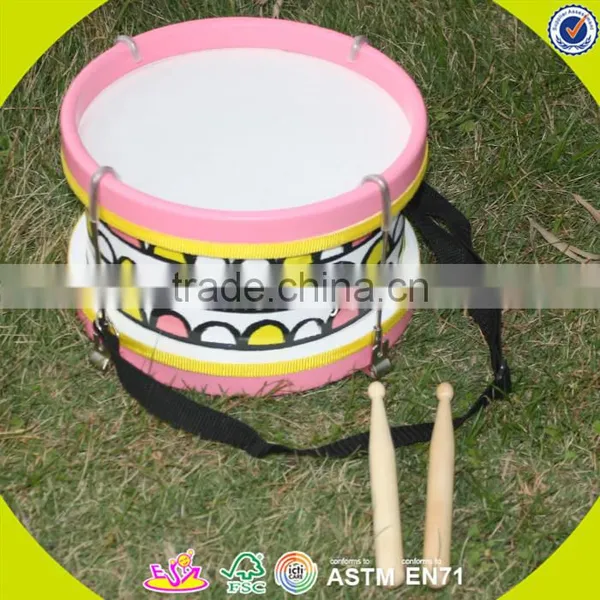 Wholesale Simple Style Wooden Toy Double Drums Funny Wooden Toy Double Drums for Toddlers W07J004 photo-5