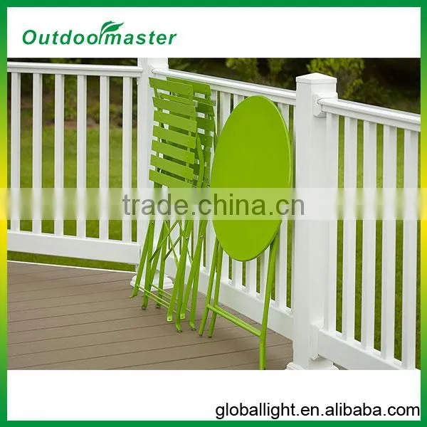 3-Piece Folding Cheap Bistro Set Lemon Green photo-5