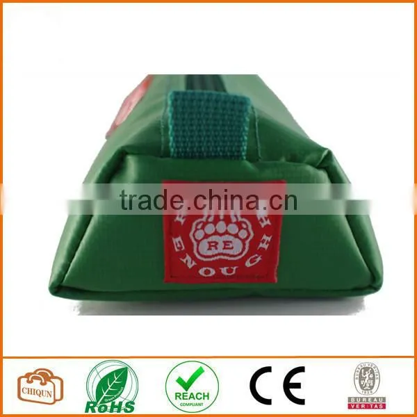 Tarpaulin Name Tag Small Pencil Case Pouch (Green) photo-3