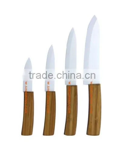 A3208 Hot Sale Ceramic Blade Knife Knives Set With Bamboo Handle photo-5