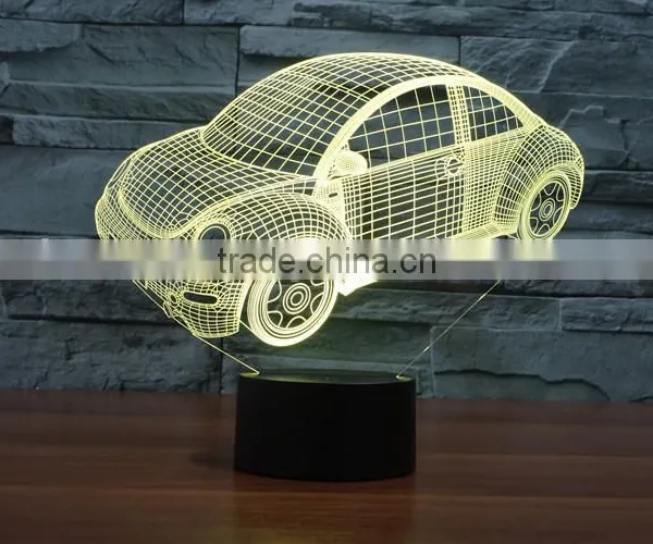 Customize Your Own Logo 3D Visual LED Magical Small Table Lamp Night Light photo-4