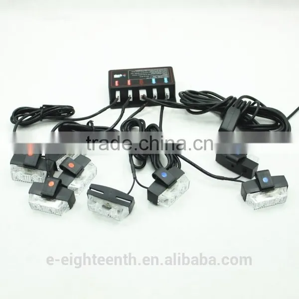 New 16 AMBER LED Car Emergency Warning Strobe Lights Bars for Deck Dash Grille photo-2