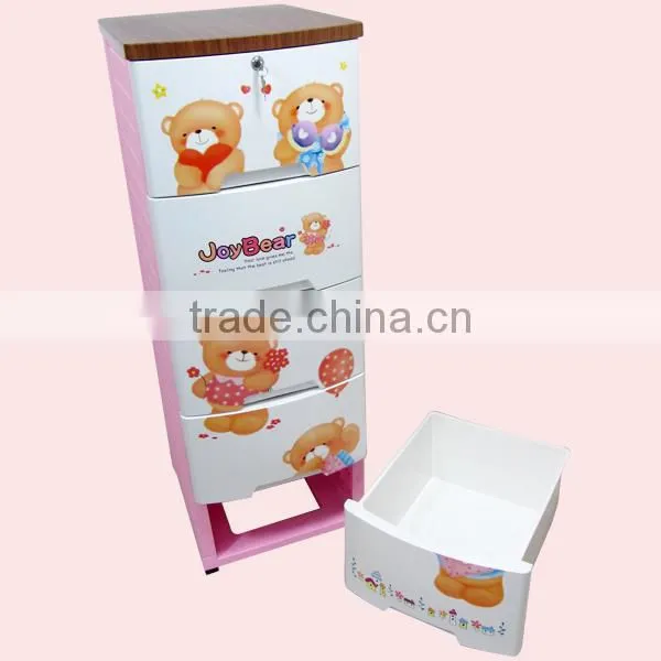 5 Layers Wooden Cover Plastic Baby Drawer photo-6