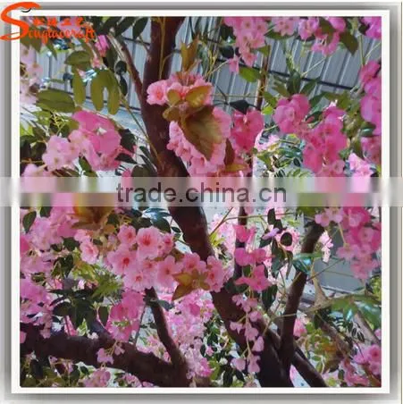 New Design Indoor Life Size Artificial Trees Plastic Cherry Blossom Branches for Wedding Decoration Cherry Tree photo-2