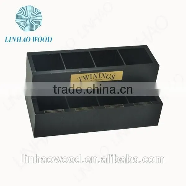Modern Disign Painted Wooden Compartments Tea Packaging Box photo-4