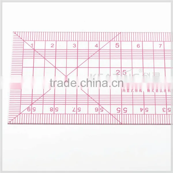 Kearing Brand 5*60cm Length 1.2mm Thickness Straight Flexible Sandwich Line Plastic Garment Ruler for Fashion Deisgn#8005 photo-5