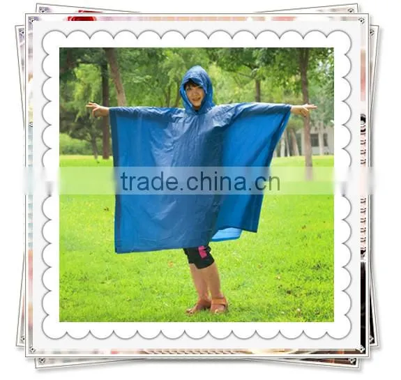 Adult Clear PVC Rain Poncho With Hood photo-2