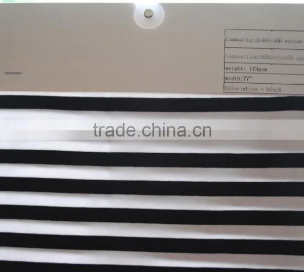 77"wide 170g/sqm Cotton Spandex Fabric,fabric Striped photo-3