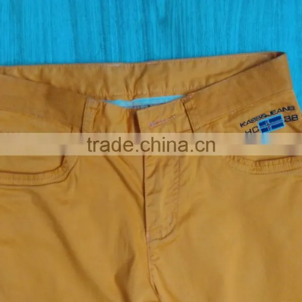 GZY Guangzhou Stock Lots Breathable Fabric Casual Colored Pants for Man photo-3