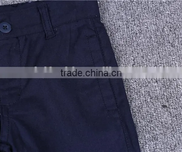 Best Selling Custom Quality Classic Casual Boys 100%cotton Woven Pants photo-6