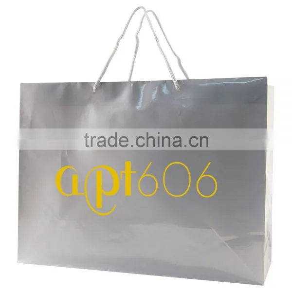 Color Gloss Laminated Eurotote Shopping Bag - Features Cardboard Bottom, Dimensions Are 16" x 6" x 12" and Comes With Your Logo.