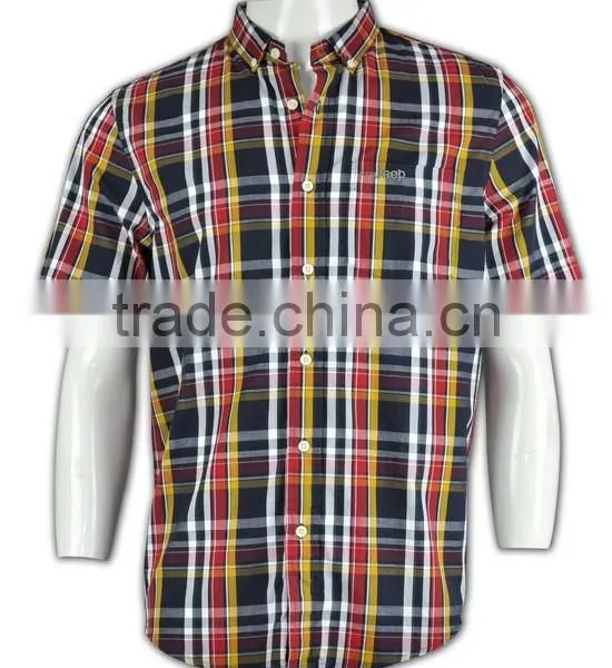 2015 Hot Sell Wholesale High Quality Red and Black Color Flannel Shirts Men photo-2