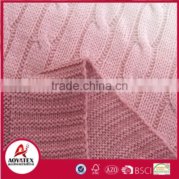 Super Soft 100% Acrylic Assorted Cable Knit Baby Throw Blanket photo-4