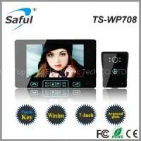 Saful TS-WP708 1V1 Wireless Video Door Phone 7 Inch Video Door Phone Doorbell Intercom System