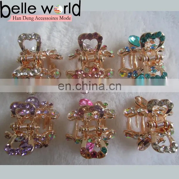 High Quality Mini Jewel Rhinestone Hair Claw Clip photo-2