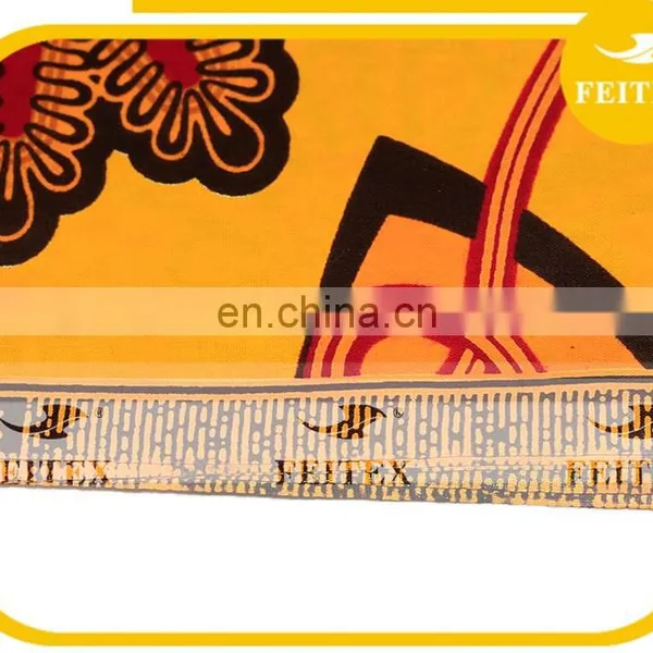 High Quality Super Wax Hollandais Cotton Textile Fabric for African Clothes photo-3