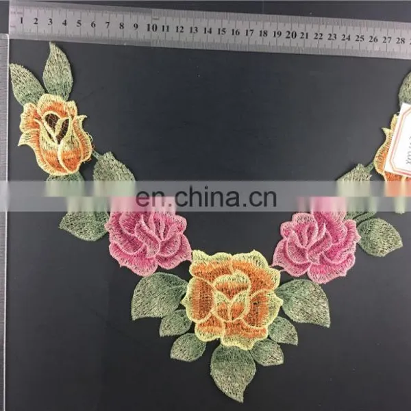 2017 New Dedign Fashion Embroidery Colorful Collar photo-4
