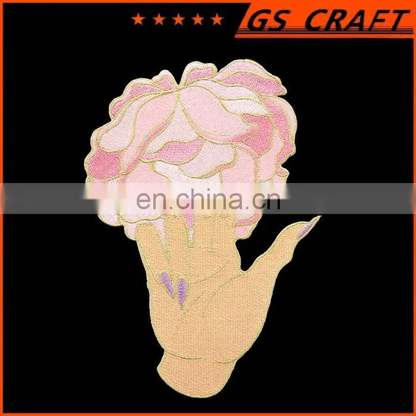 Customized Hot-cut Border Ice Cream Embroidery Patch photo-3